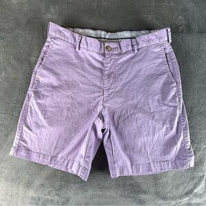 Peter Millar Shorts Mens 34 8" Inseam Lilac Purple Golf Casual Flat Front Preppy